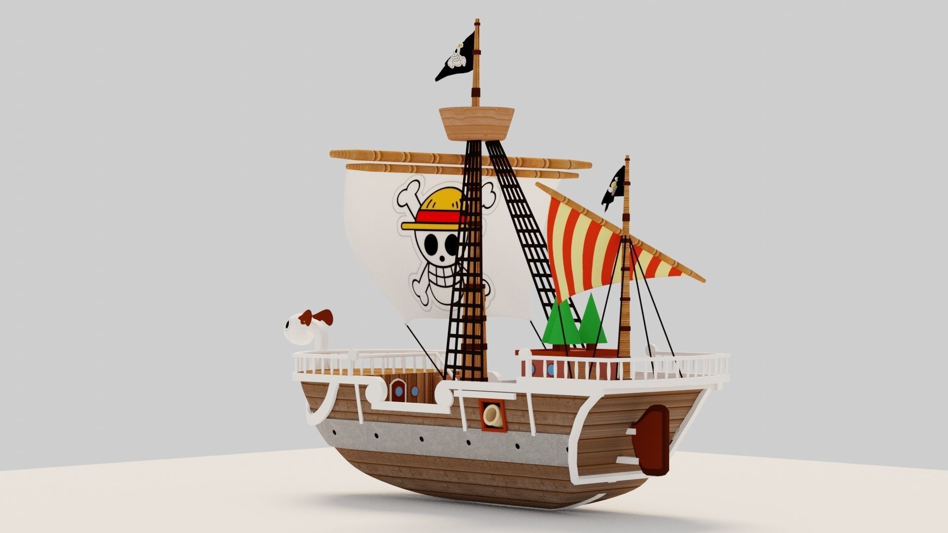 Going Merry - One Piece 3D model_4