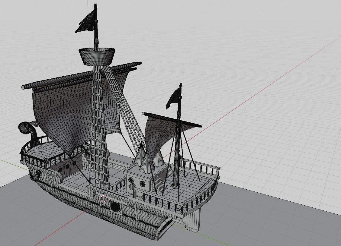 Going Merry - One Piece 3D model_11