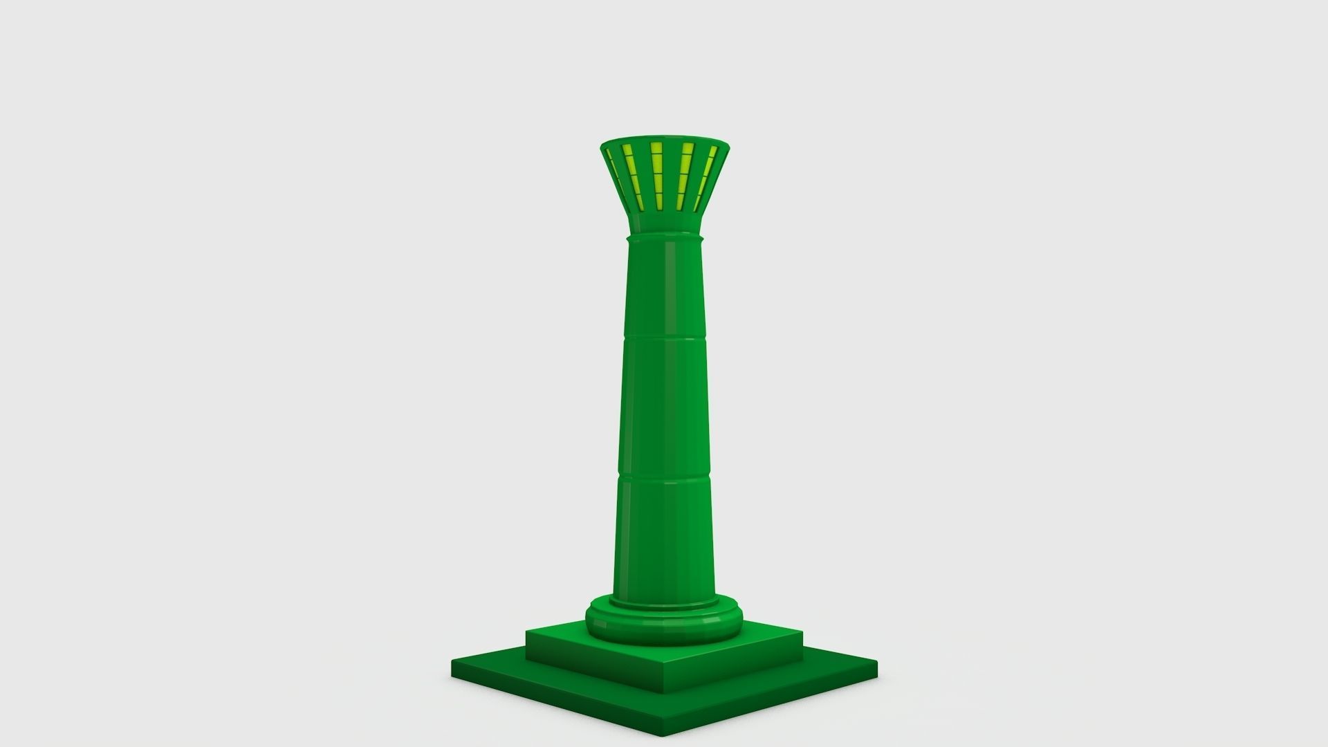 Low-poly Pillars light tower 3D Model Collection_9