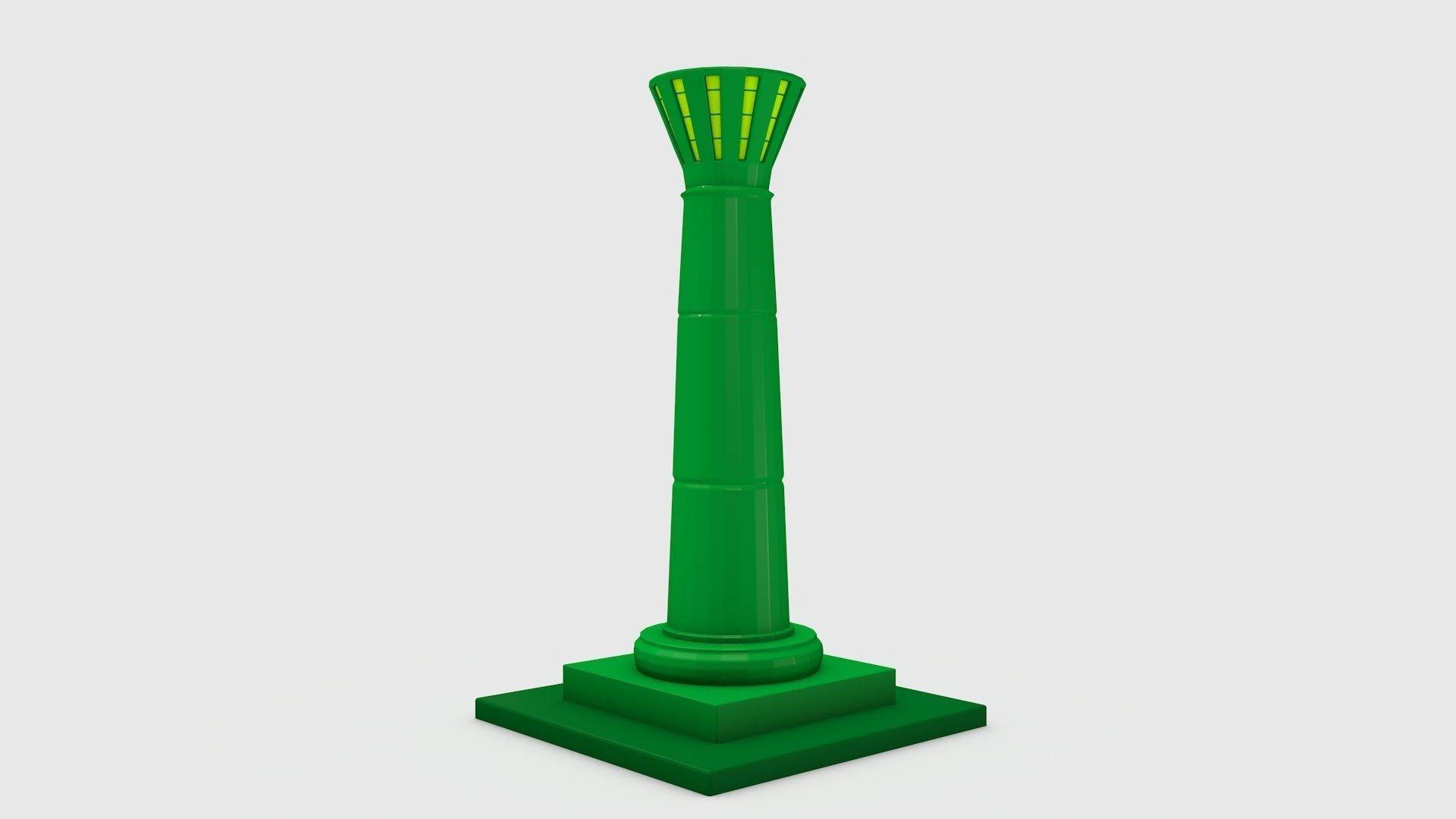 Low-poly Pillars light tower 3D Model Collection_10