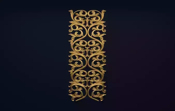 Classic decor ornament v-3D model16 3D model