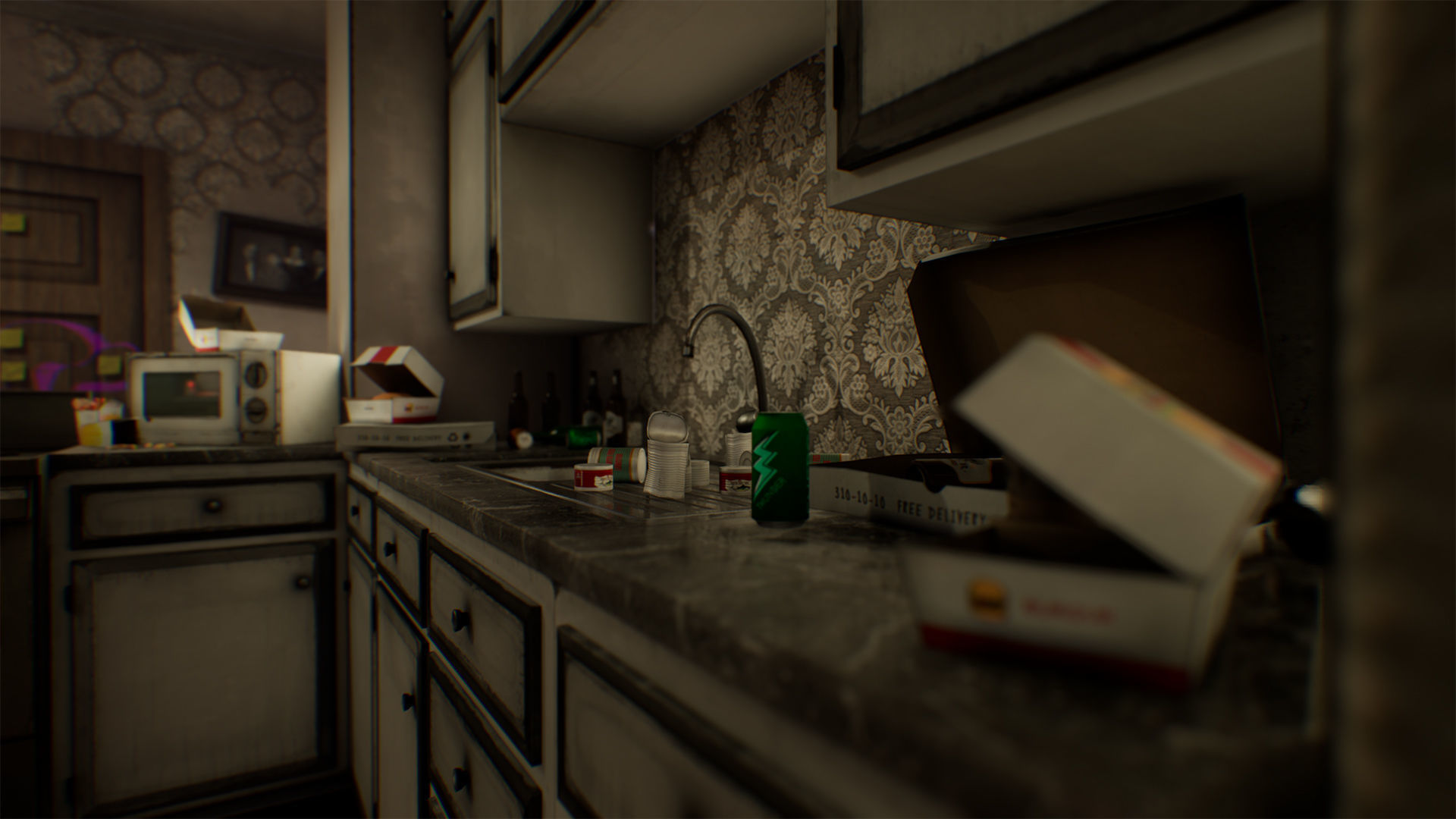 Abandoned Room Low-poly 3D model_5