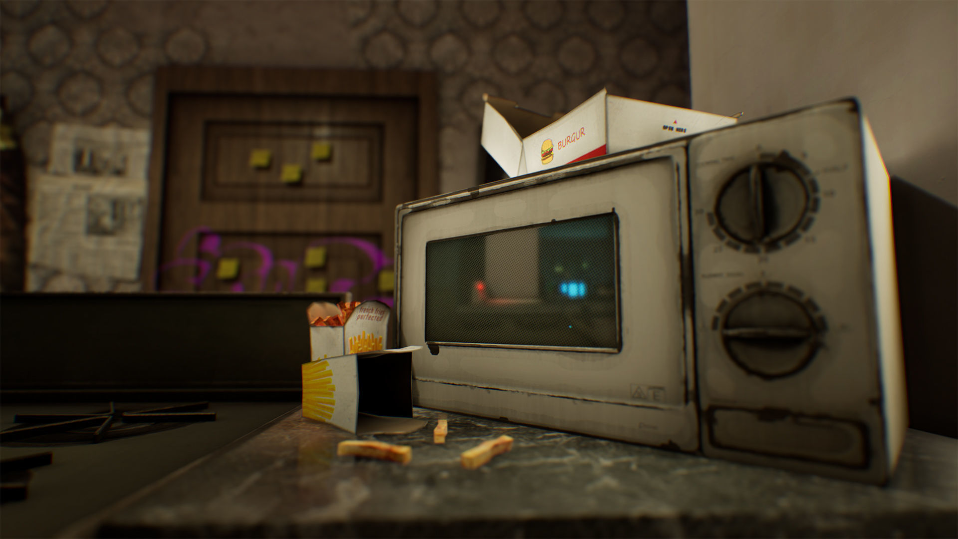 Abandoned Room Low-poly 3D model_8