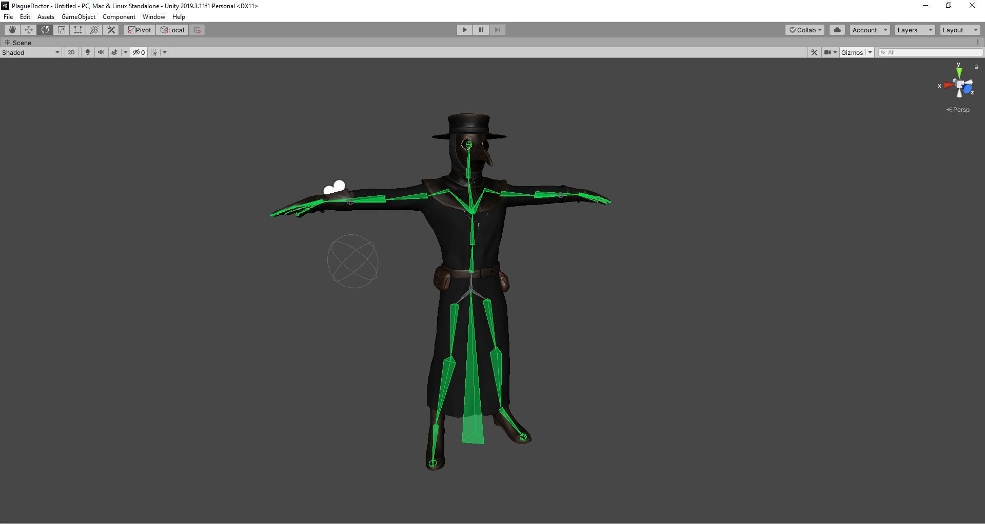 Plague Doctor Low-poly 3D model_8