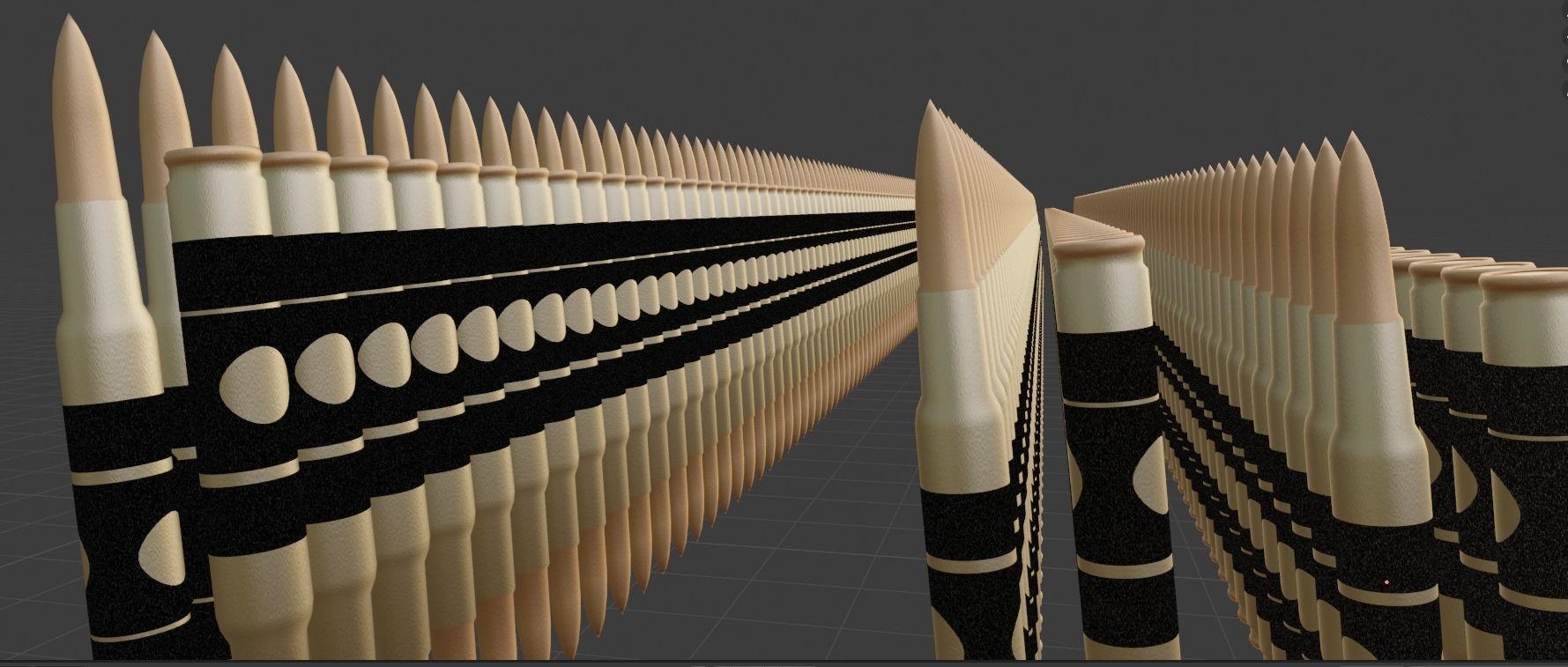 Bullet Belt Low-poly 3D model_13