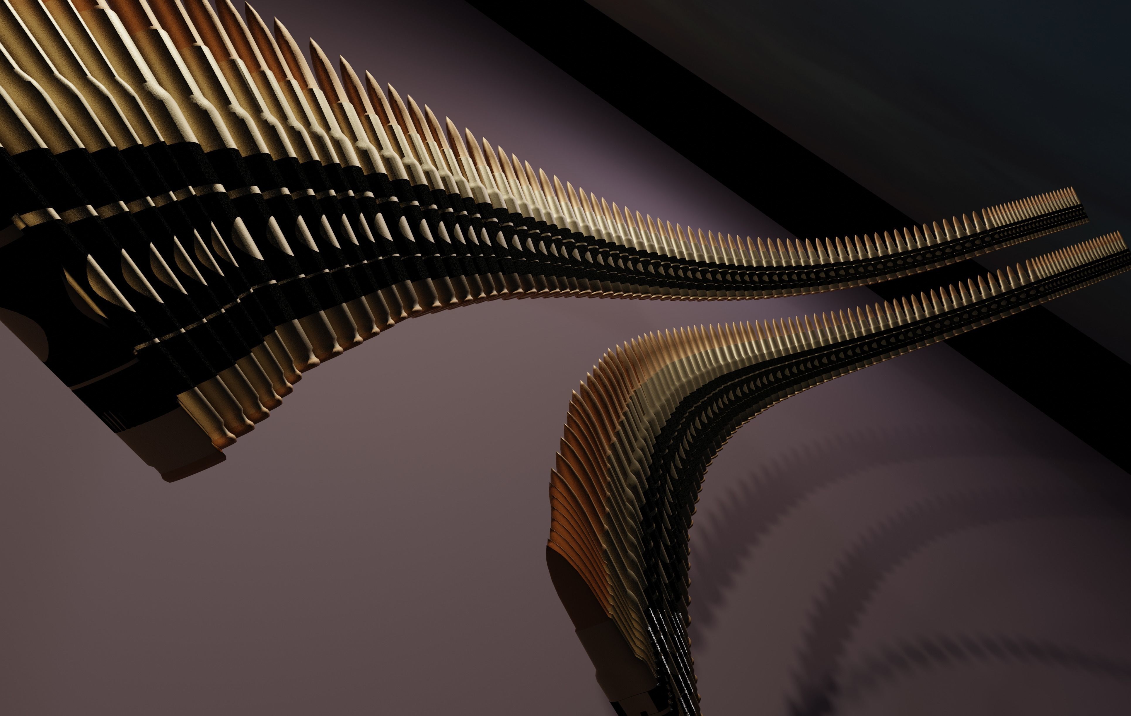 Bullet Belt Low-poly 3D model_11