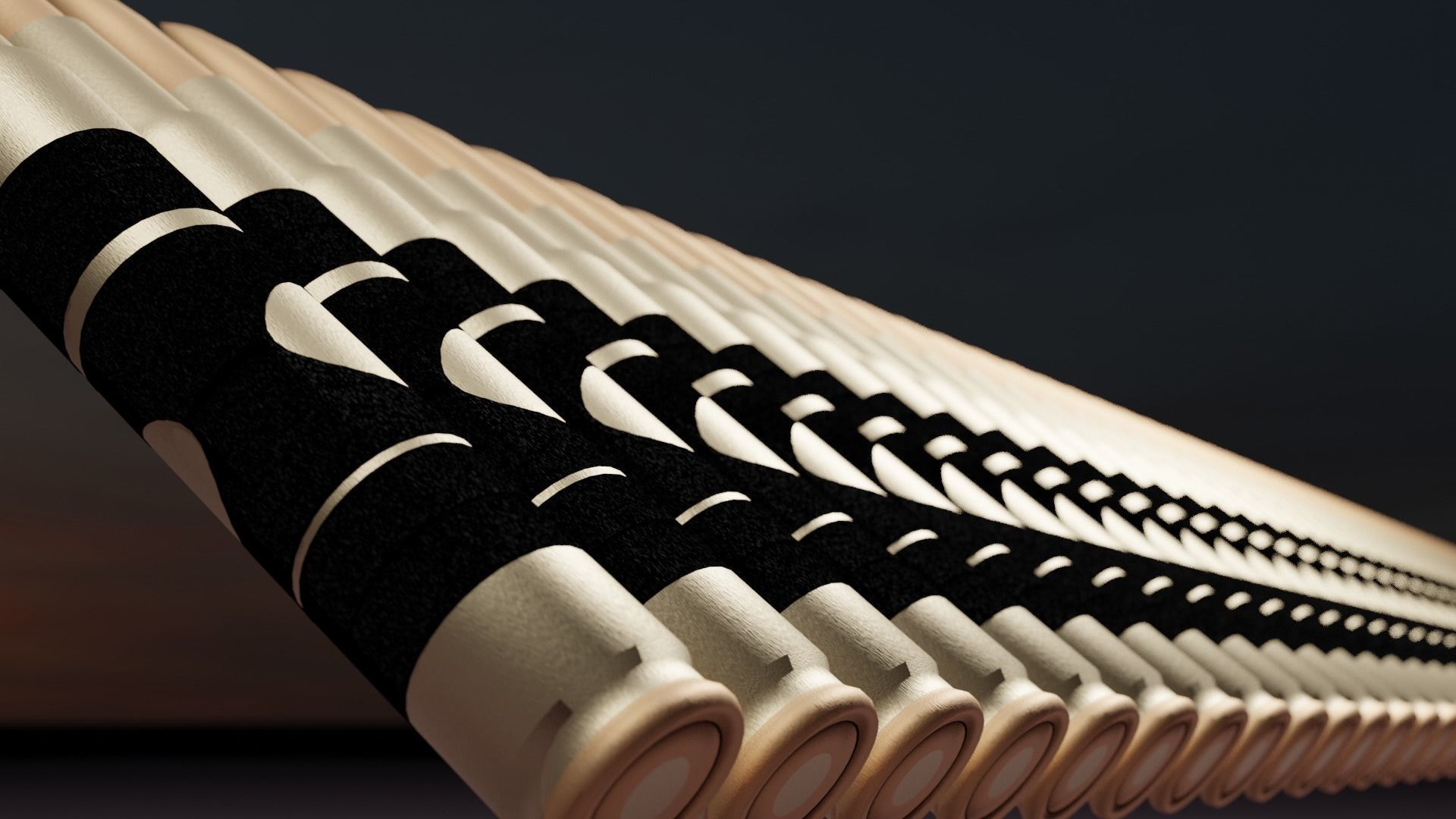 Bullet Belt Low-poly 3D model_9