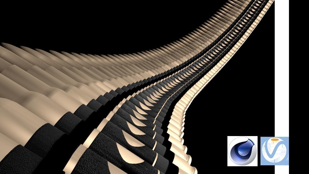 Bullet Belt Low-poly 3D model_16