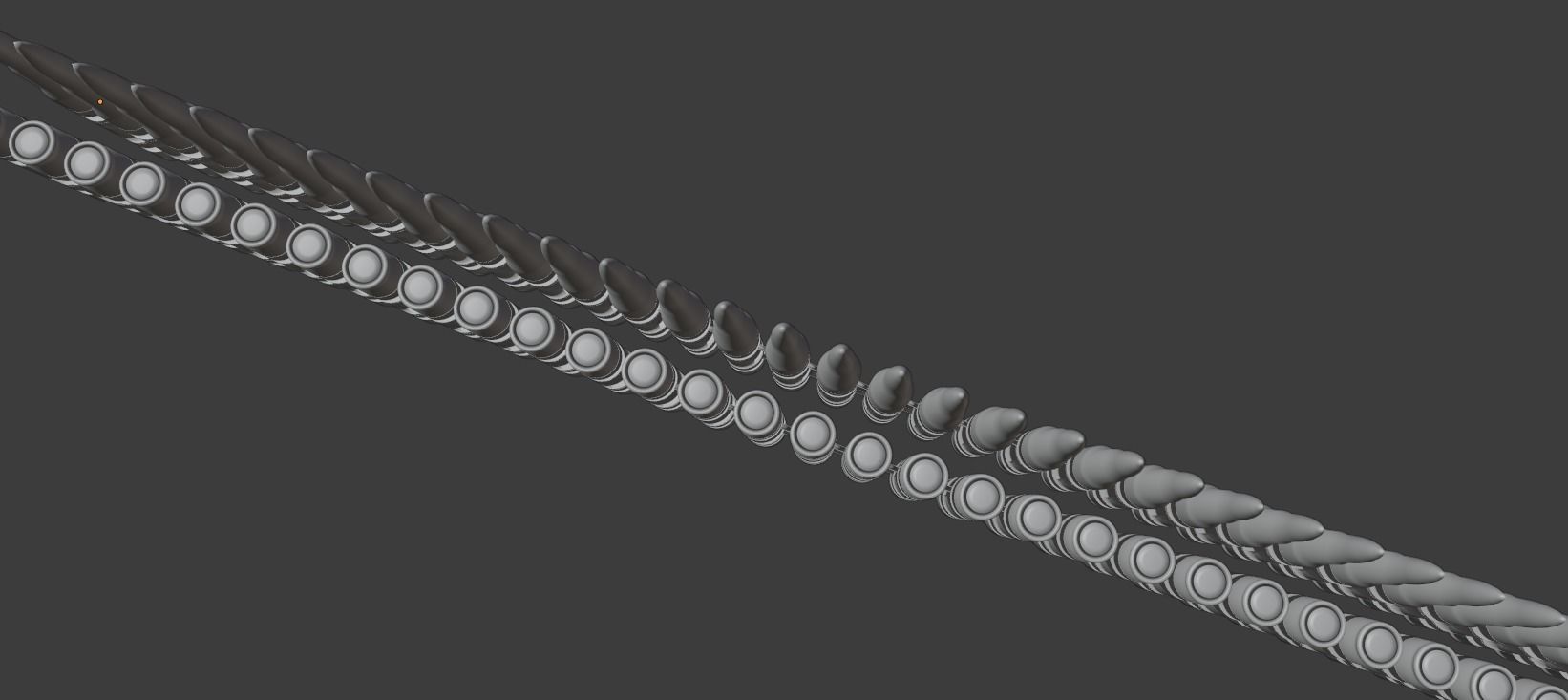 Bullet Belt Low-poly 3D model_8