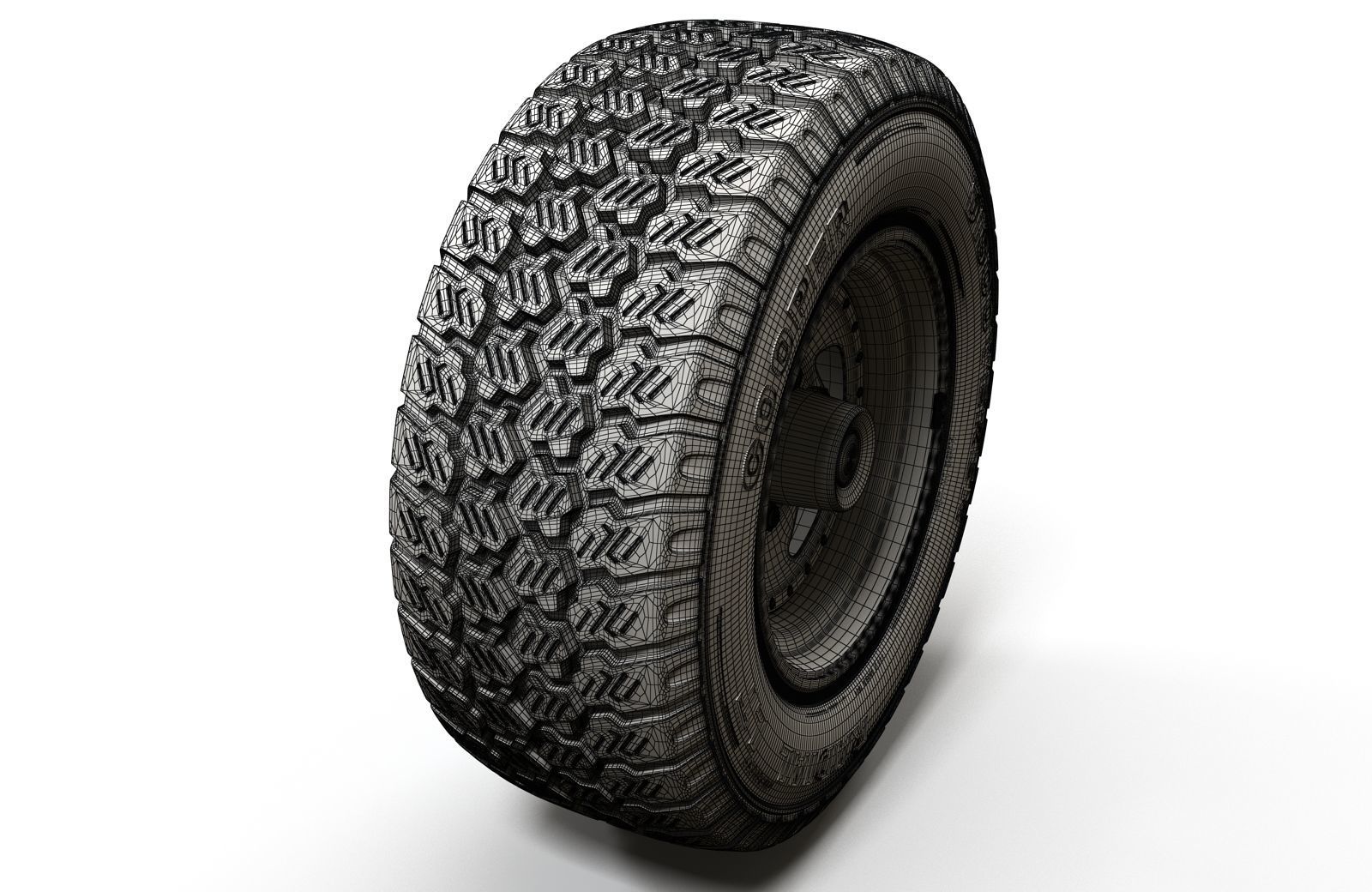 Offroad wheel  3D model_5