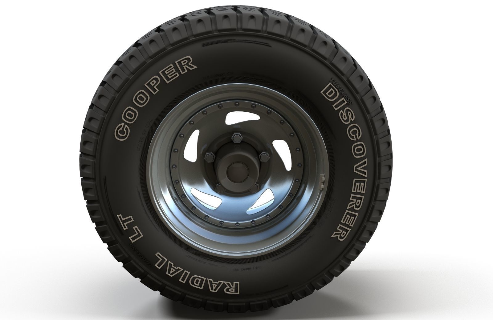 Offroad wheel  3D model_1