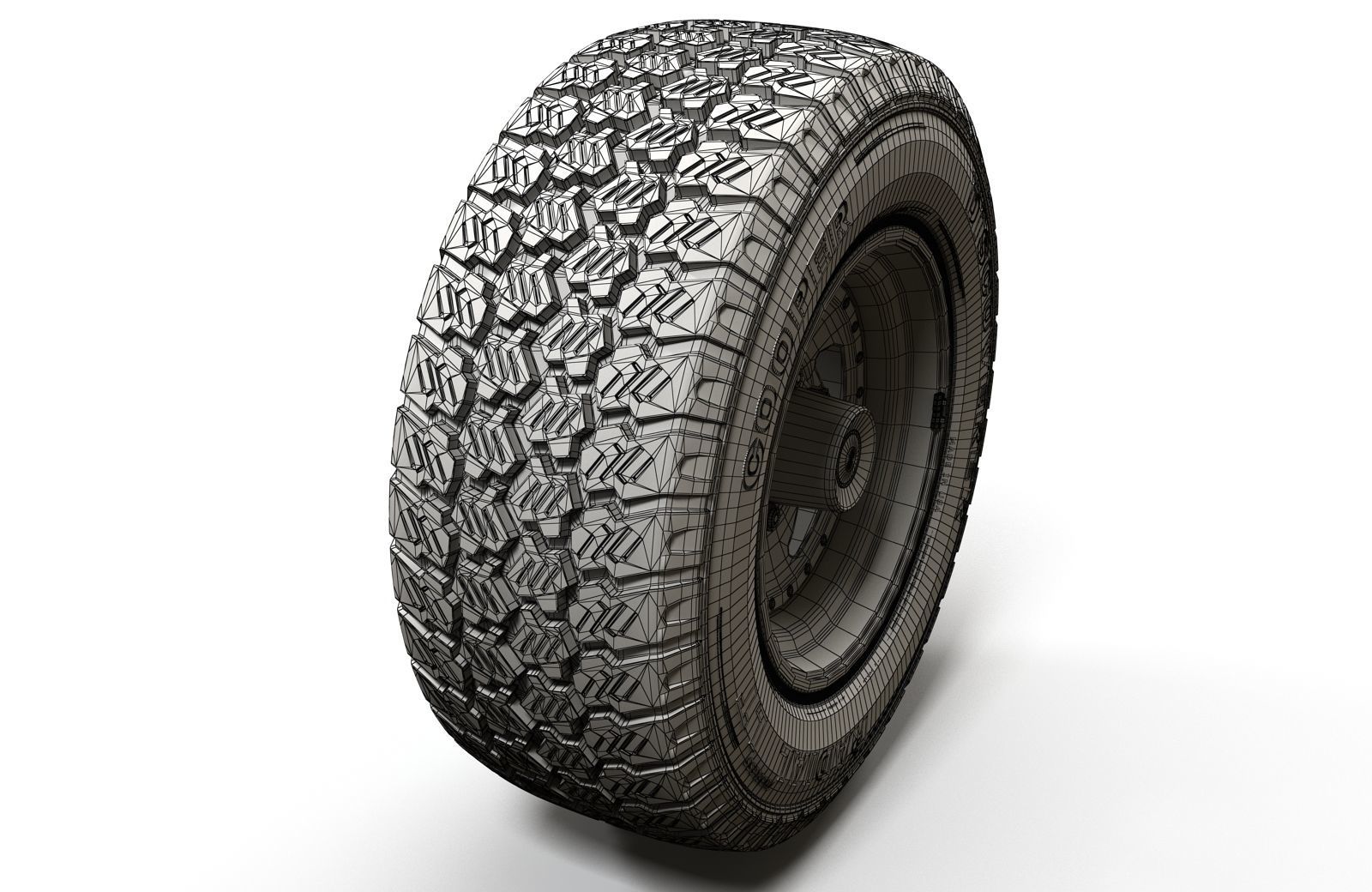 Offroad wheel  3D model_8