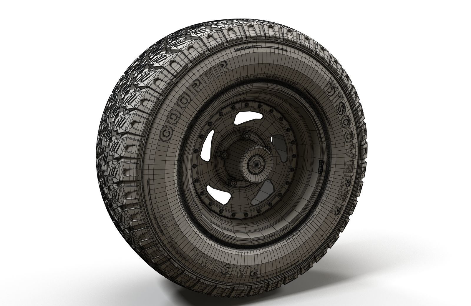 Offroad wheel  3D model_6