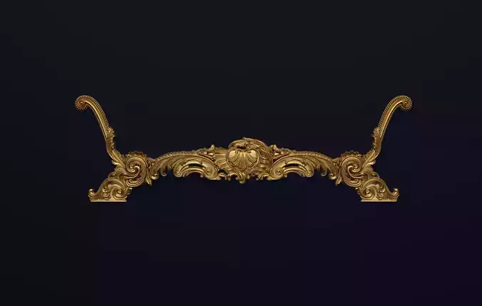 Classic Carved  for cnc 3D model 01 3D model