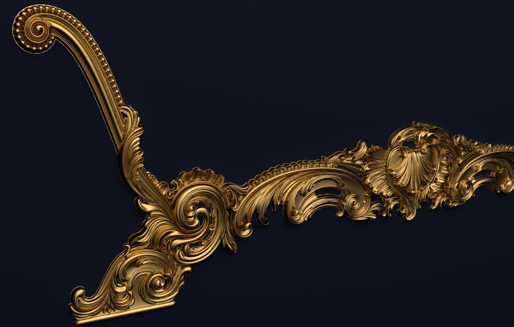 Classic Carved  for cnc 3D model 01 3D model_2