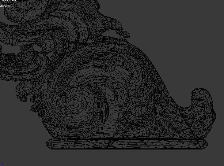 Classic Carved  for cnc 3D model 01 3D model_7