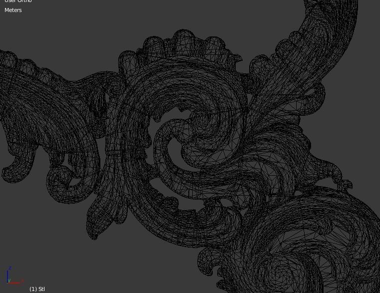 Classic Carved  for cnc 3D model 01 3D model_6