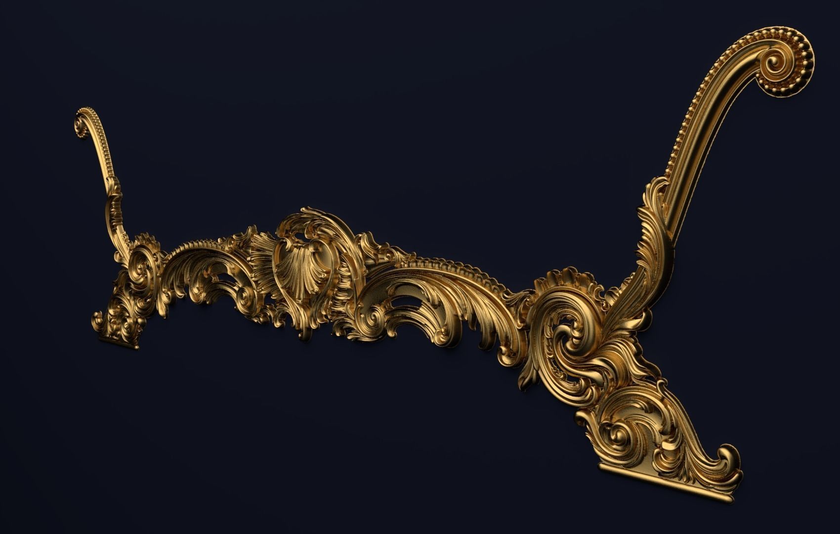 Classic Carved  for cnc 3D model 01 3D model_3