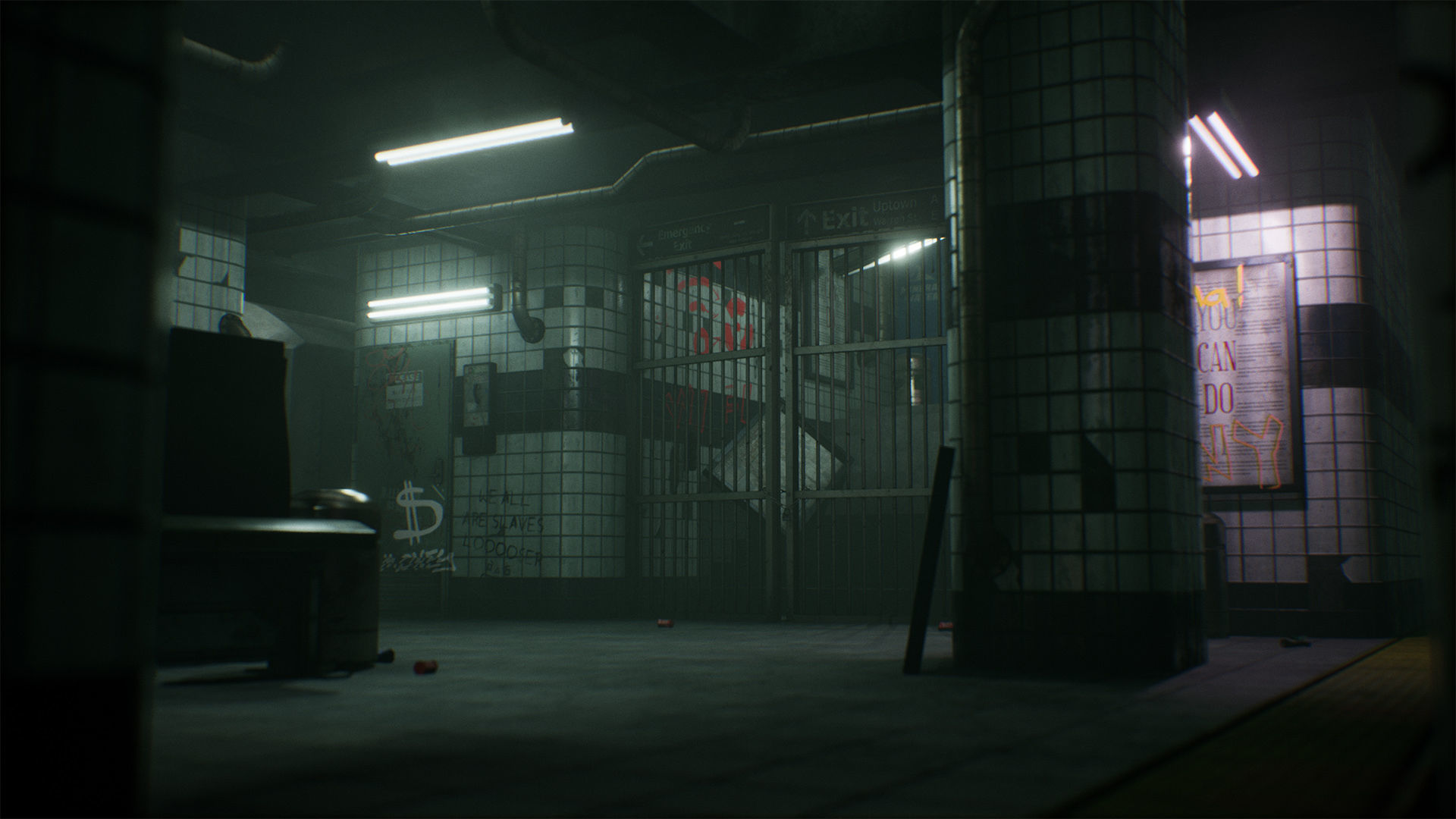 Subway Station Low-poly 3D model_1