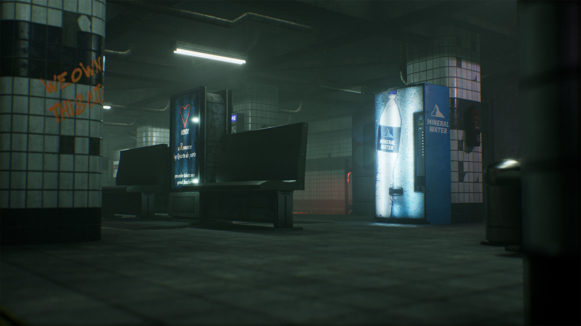 Subway Station Low-poly 3D model_2