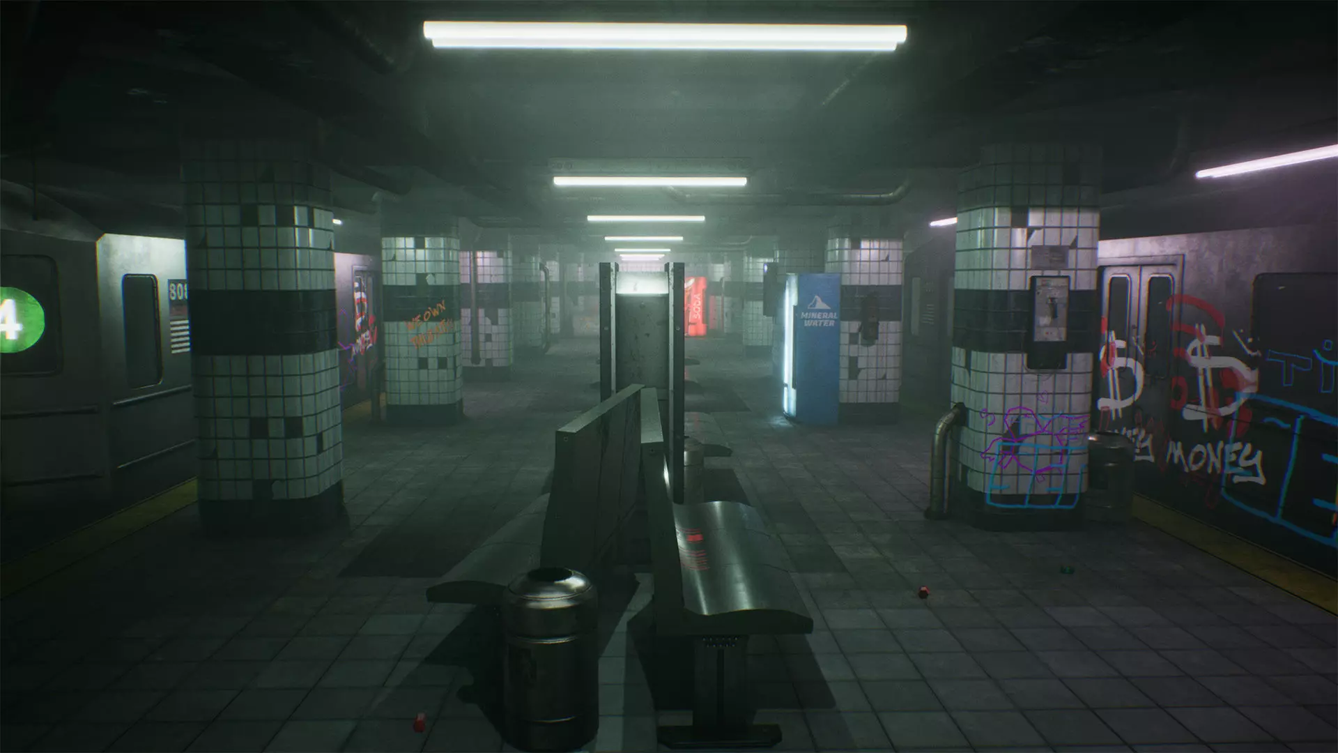 Subway Station Low-poly 3D model_0