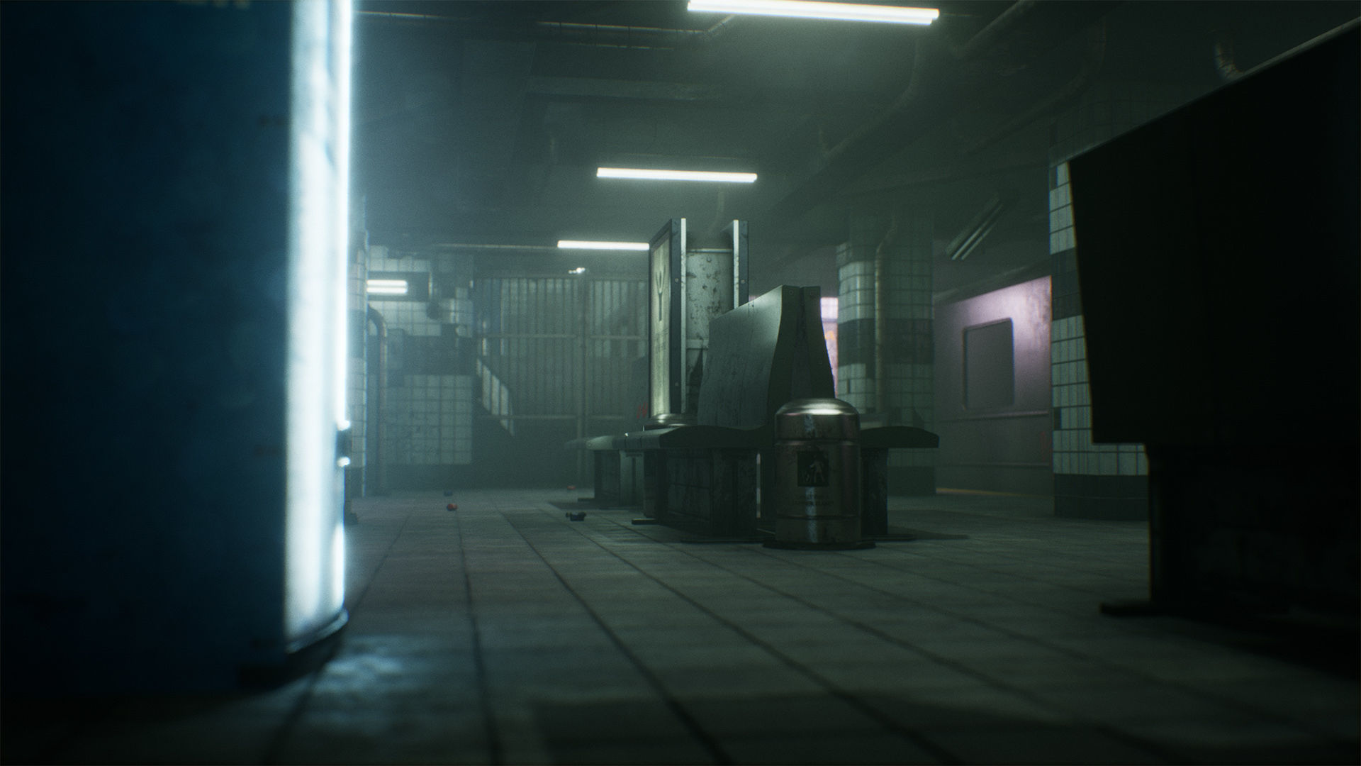 Subway Station Low-poly 3D model_6