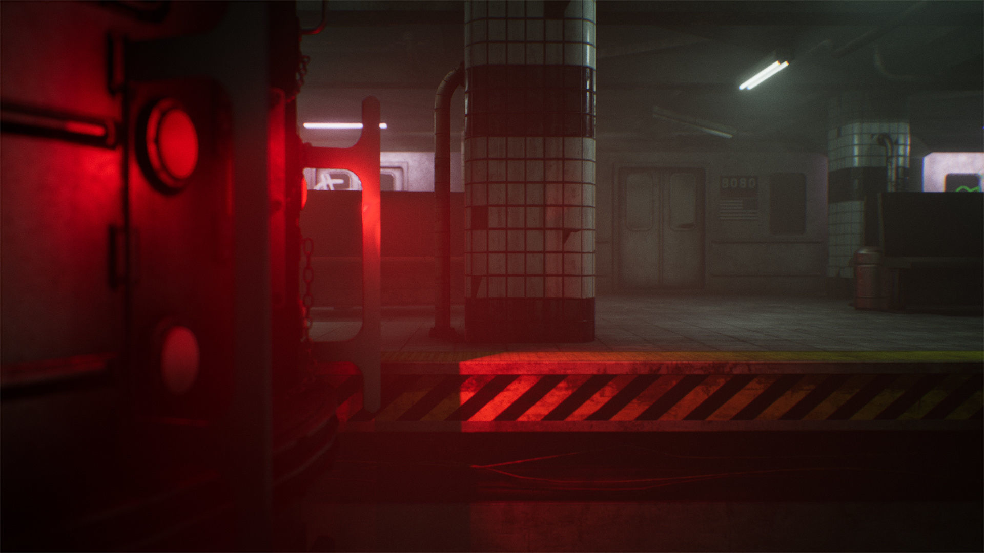 Subway Station Low-poly 3D model_8