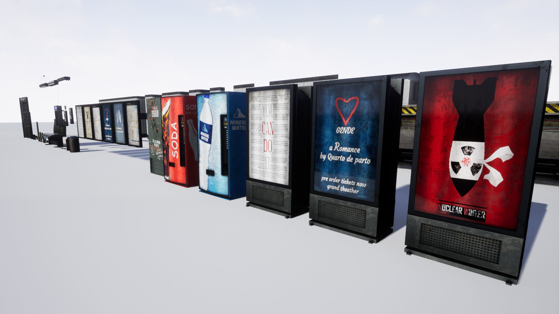 Subway Station Low-poly 3D model_10