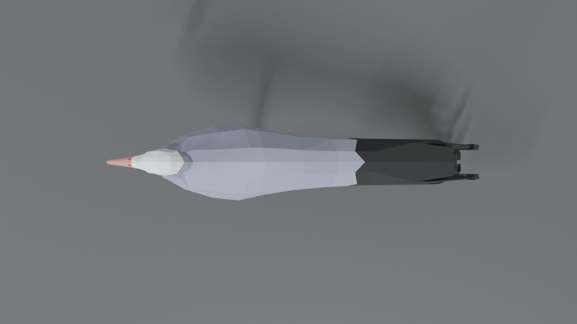 Low Poly Cartoon Blue Crane Low-poly 3D model_8