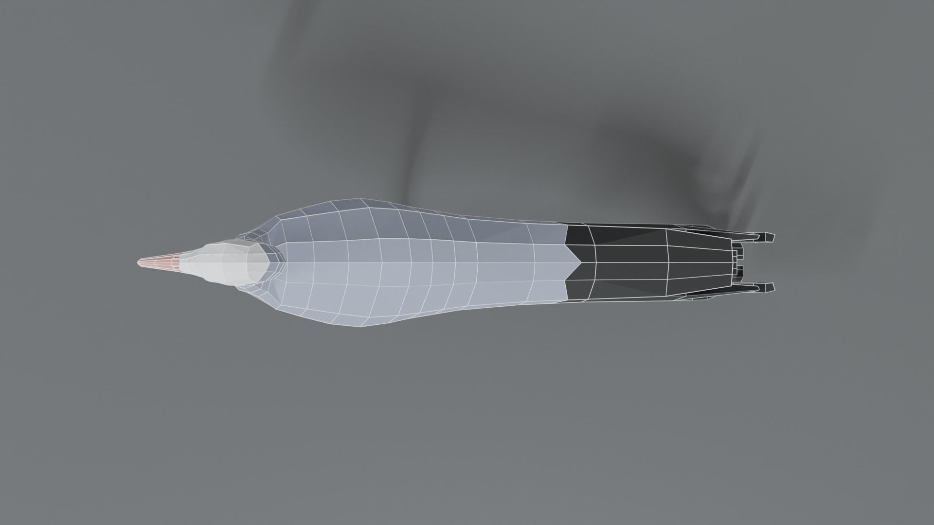 Low Poly Cartoon Blue Crane Low-poly 3D model_17