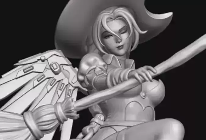 Witch Mercy - Overwatch  3D print model
