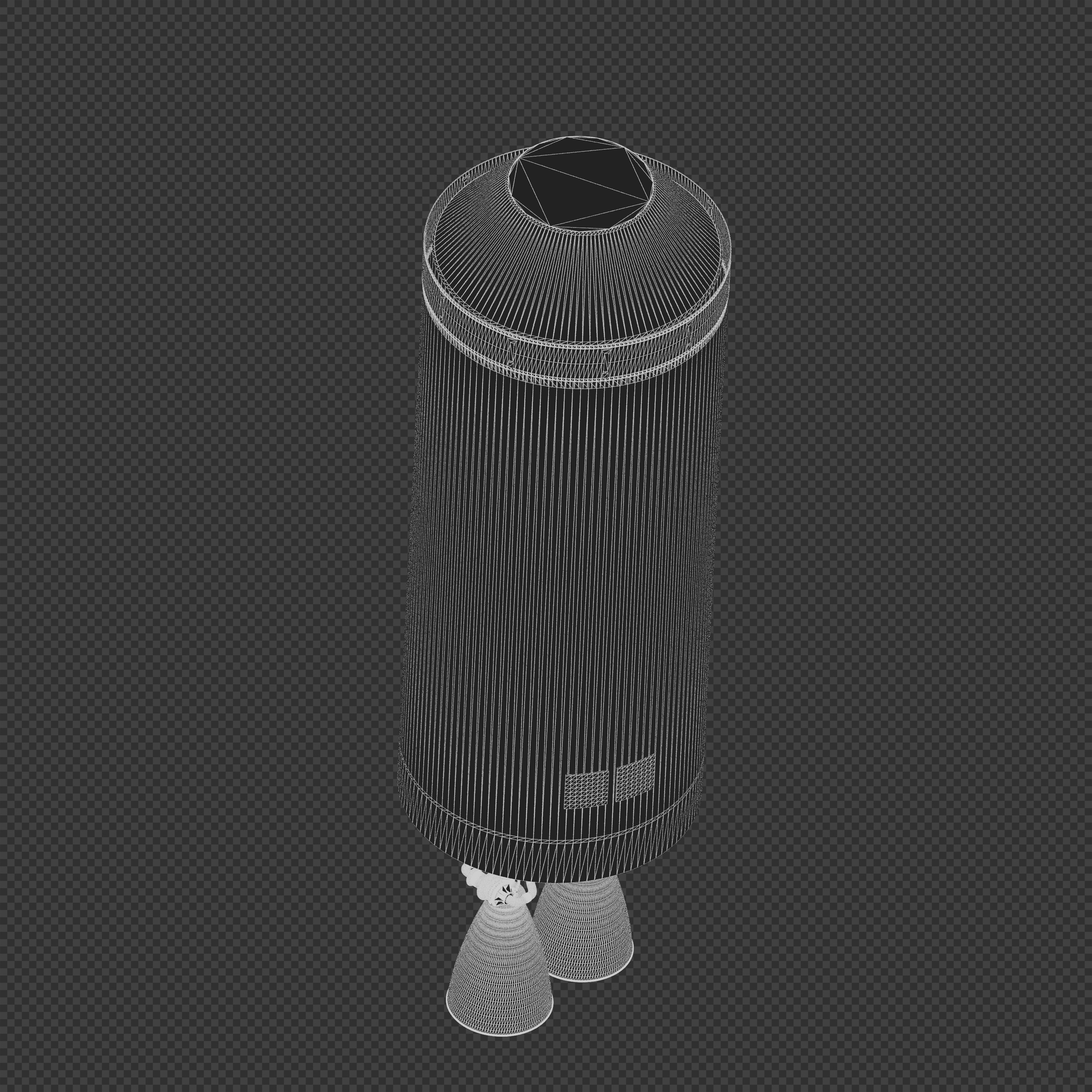 New Glenn rocket 3D model_12
