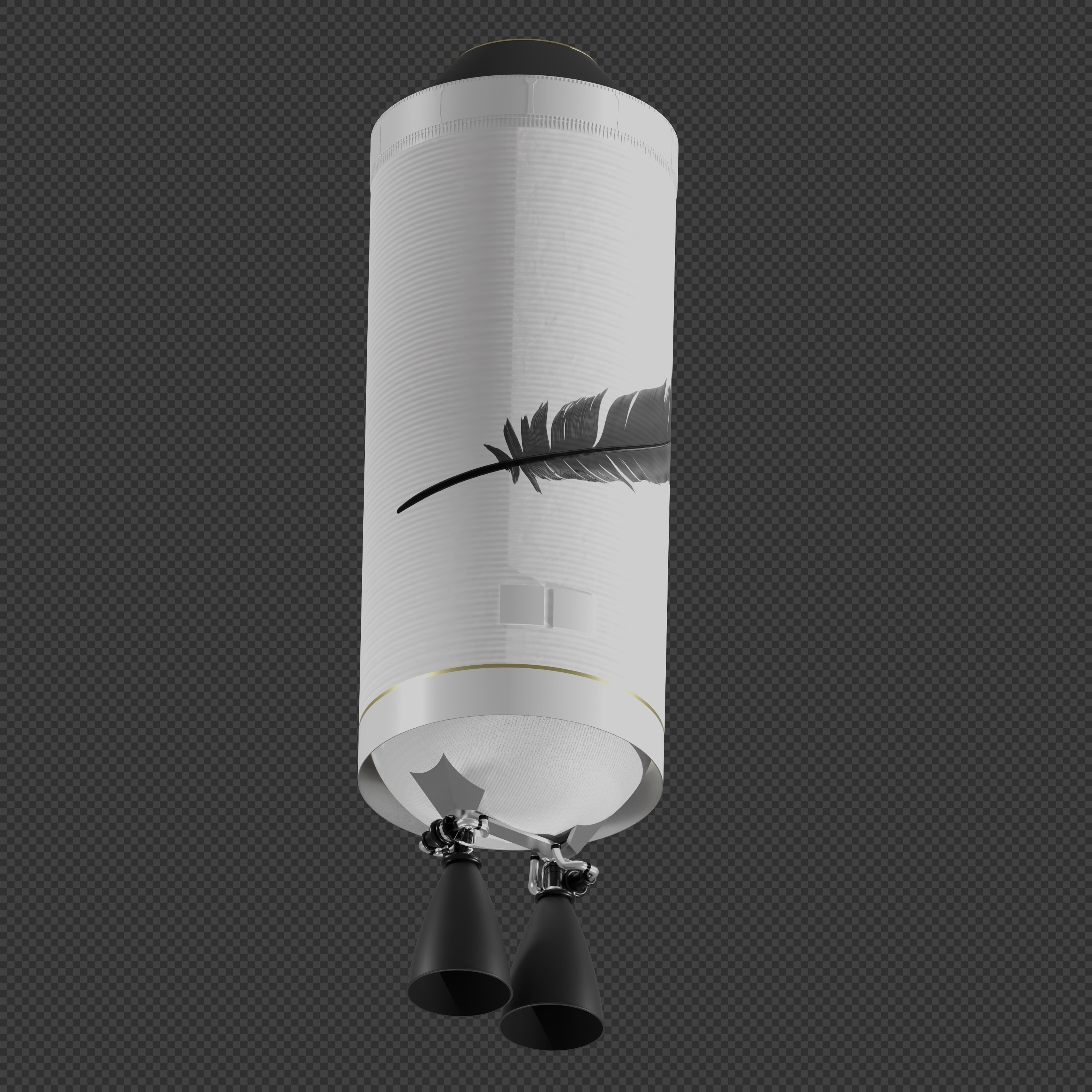 New Glenn rocket 3D model_6