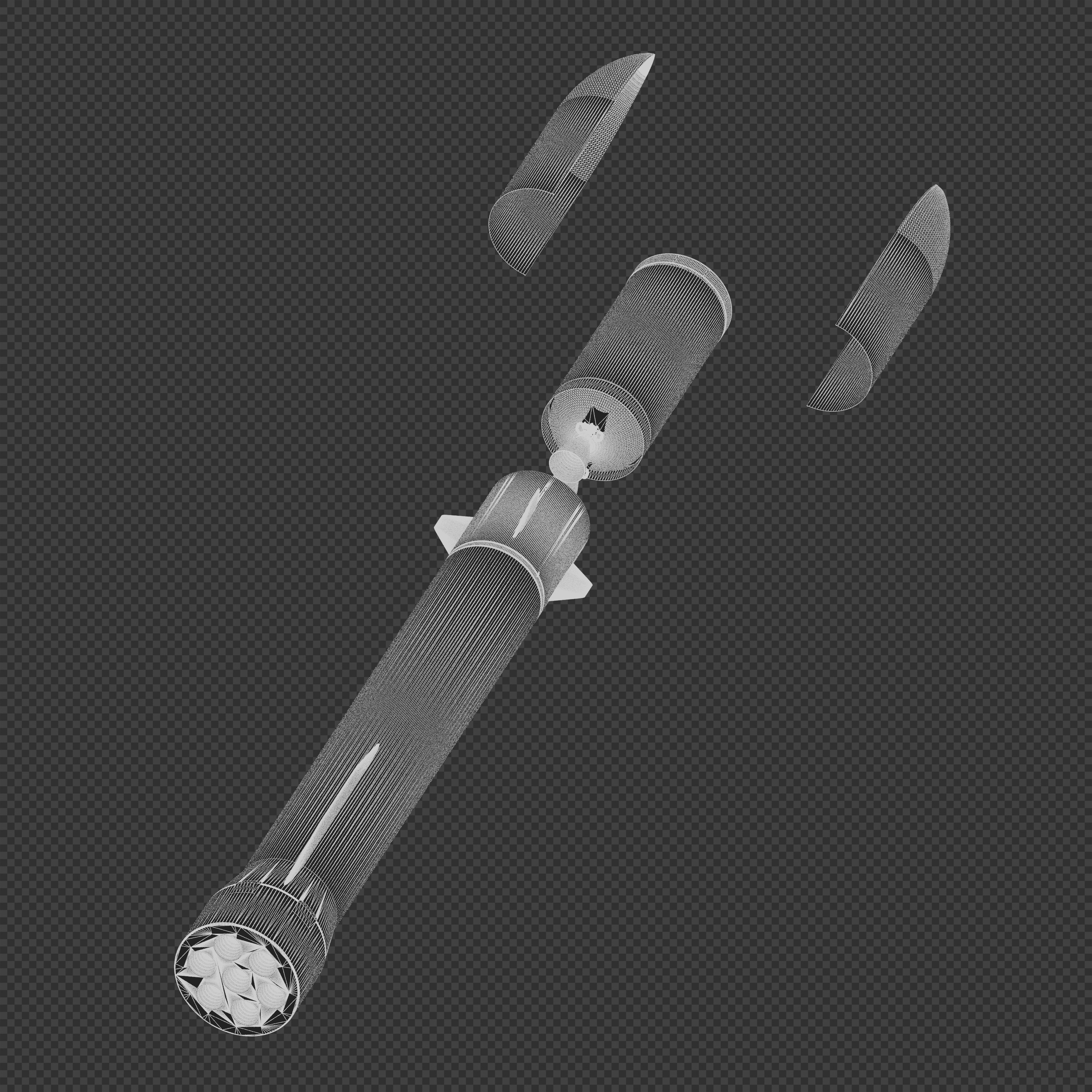 New Glenn rocket 3D model_10