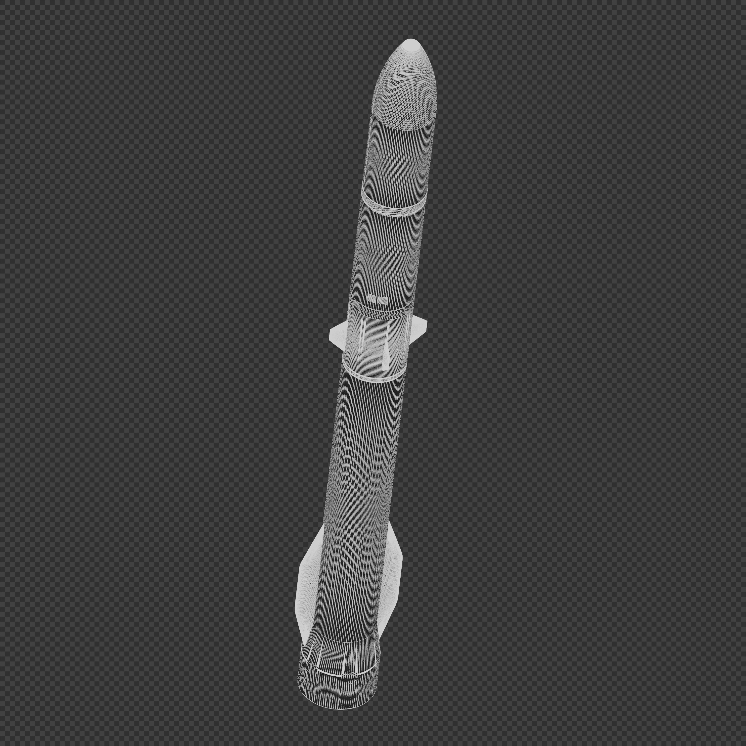 New Glenn rocket 3D model_8