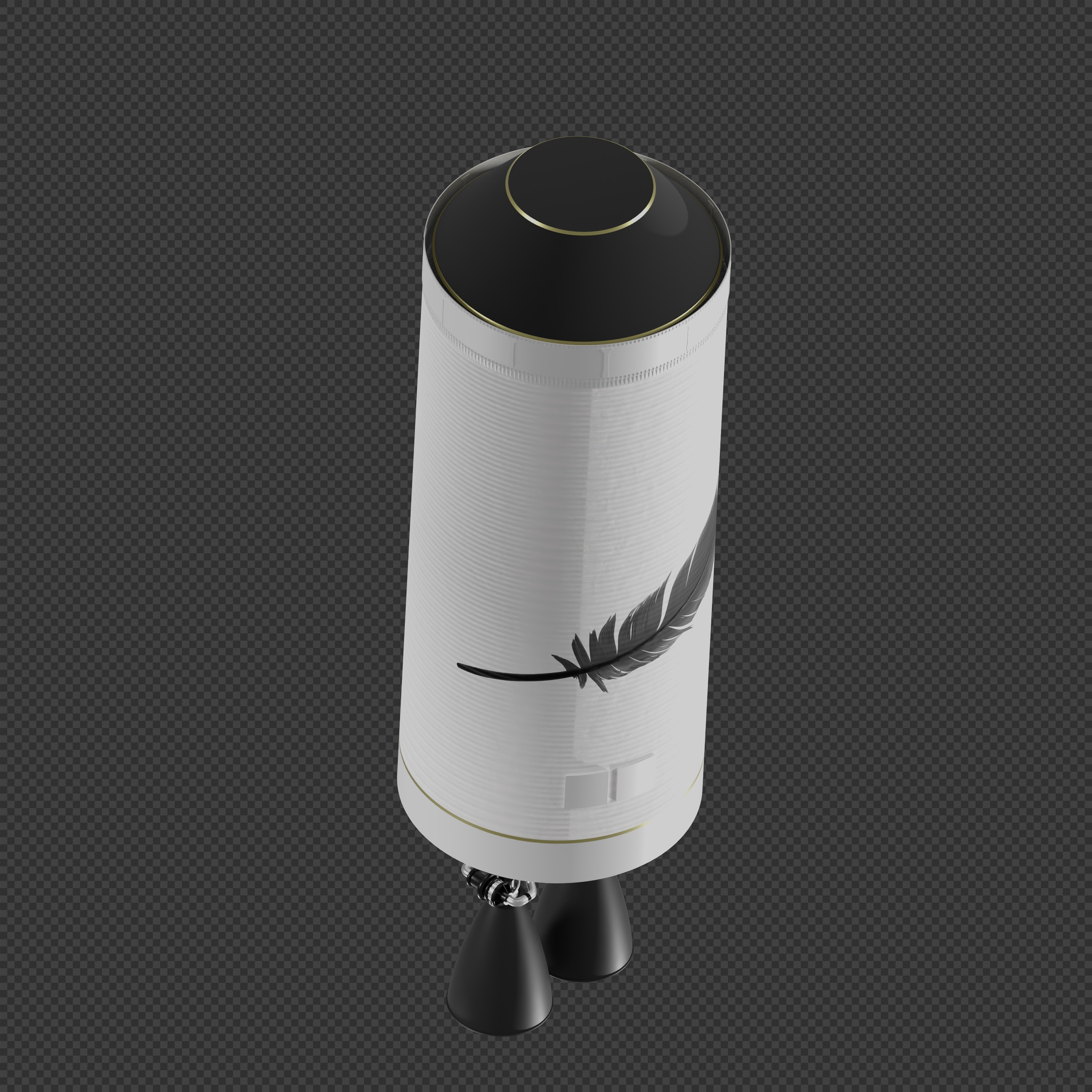 New Glenn rocket 3D model_5