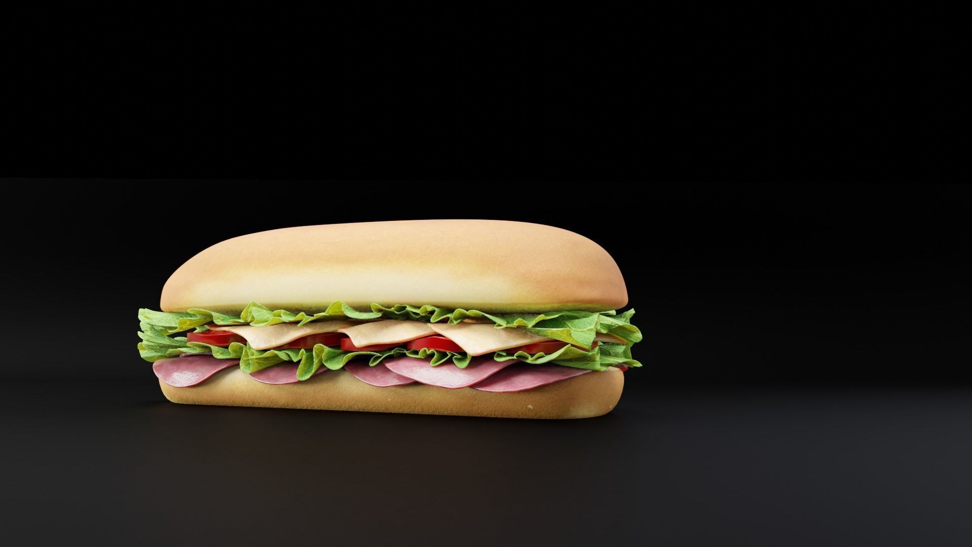 Sandwich - Game Asset  3D model_2