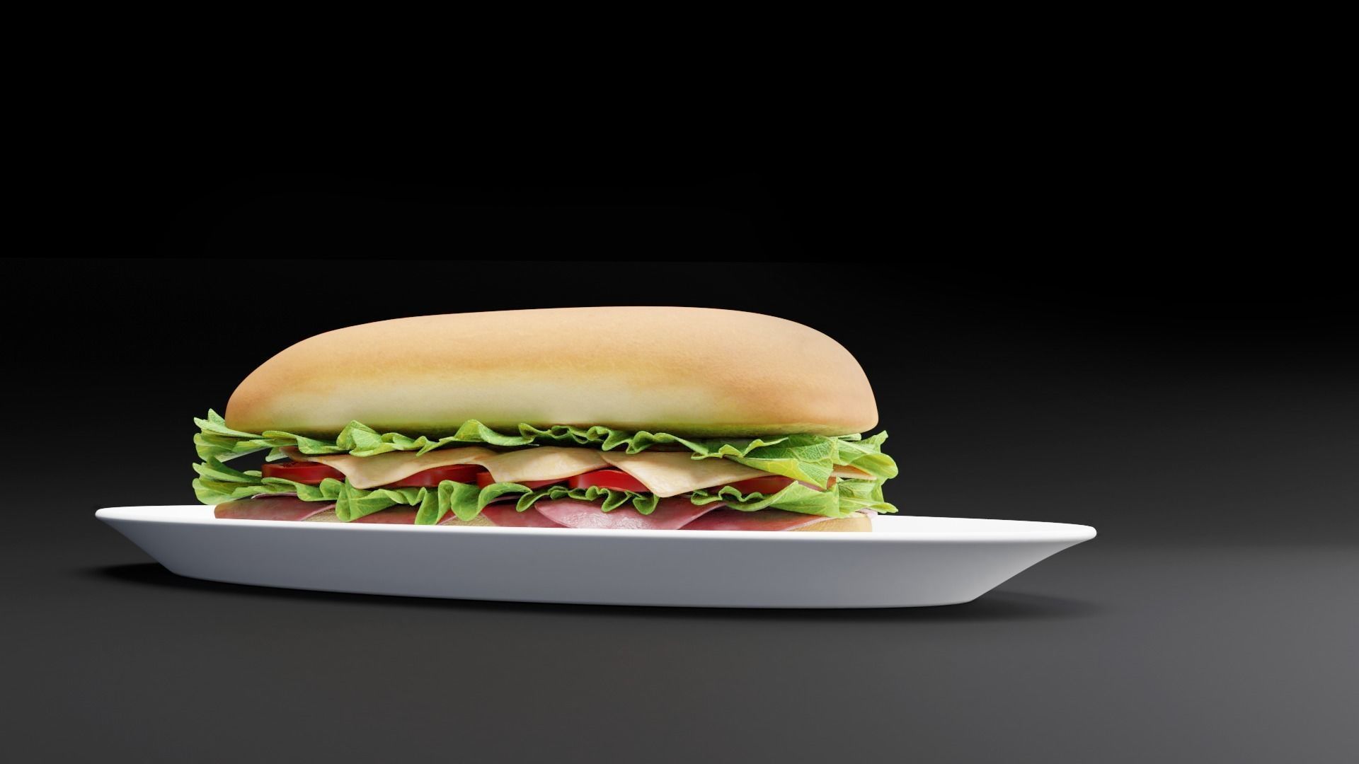 Sandwich - Game Asset  3D model_9