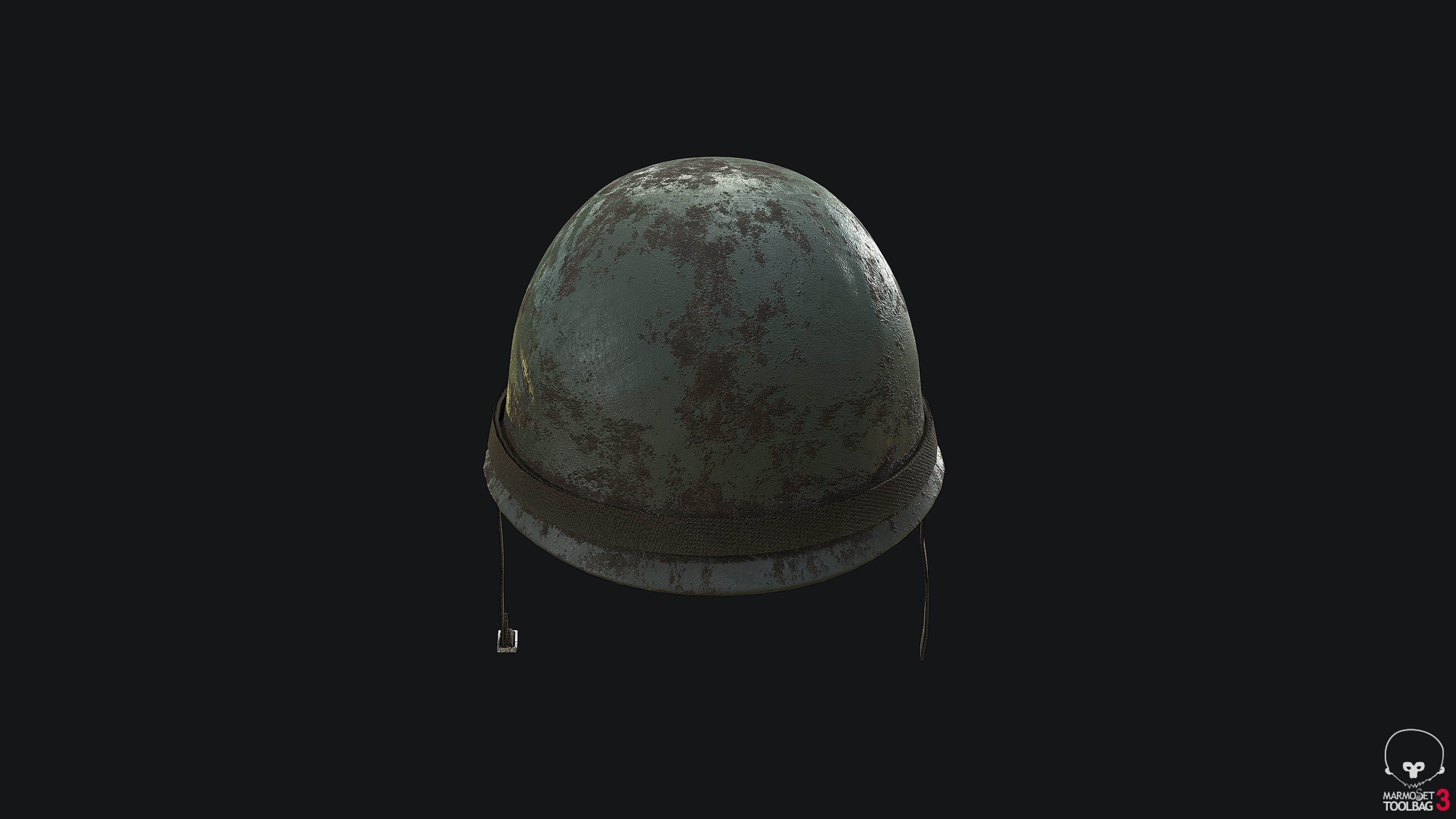 WW2 US Army Helmet Classic PBR Low-poly 3D model_3