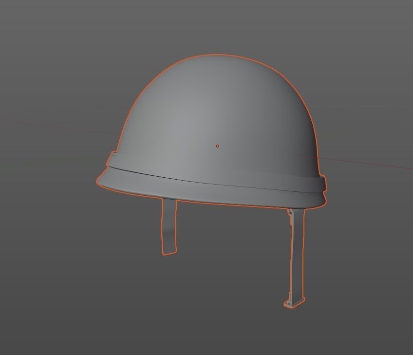 WW2 US Army Helmet Medic PBR Low-poly 3D model_4