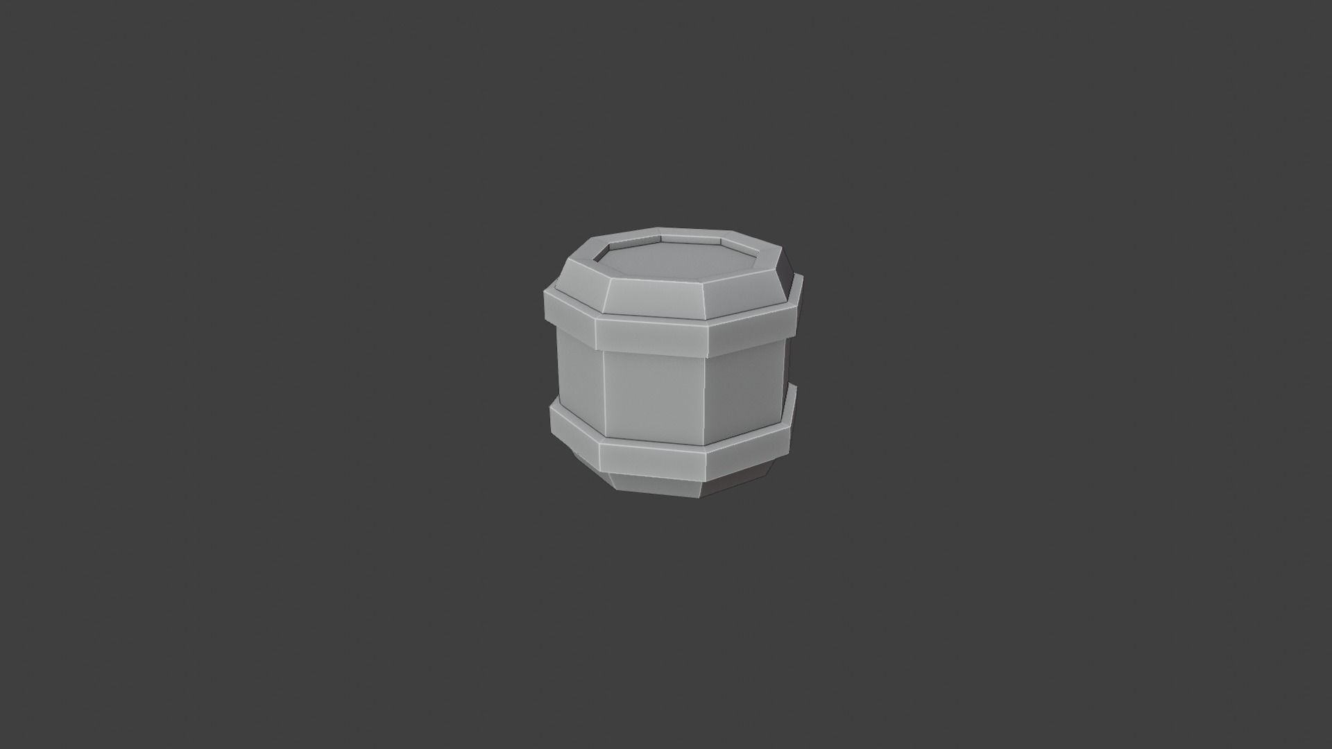 Barrel set of wooden barrels Low-poly 3D model_8