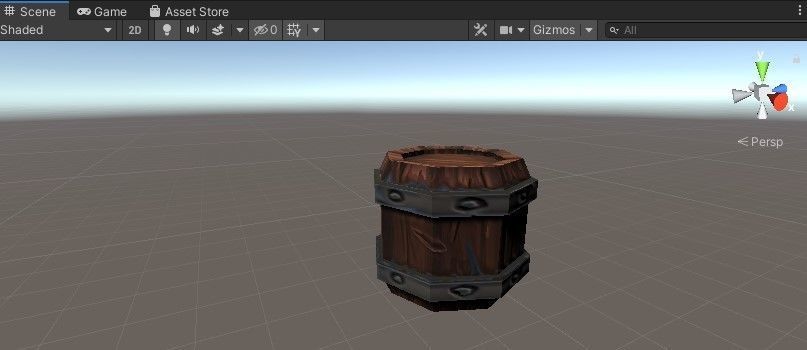 Barrel set of wooden barrels Low-poly 3D model_7