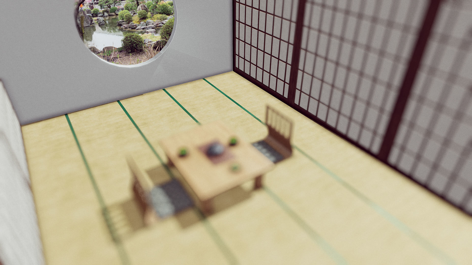 Japanese Room Low-poly 3D model_18