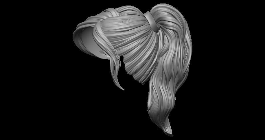 hair 2 3D print model_3