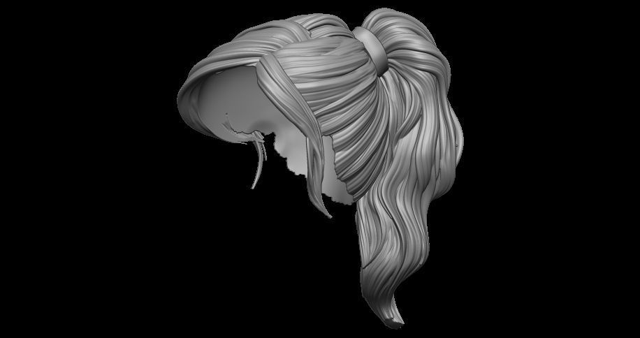 hair 2 3D print model_2