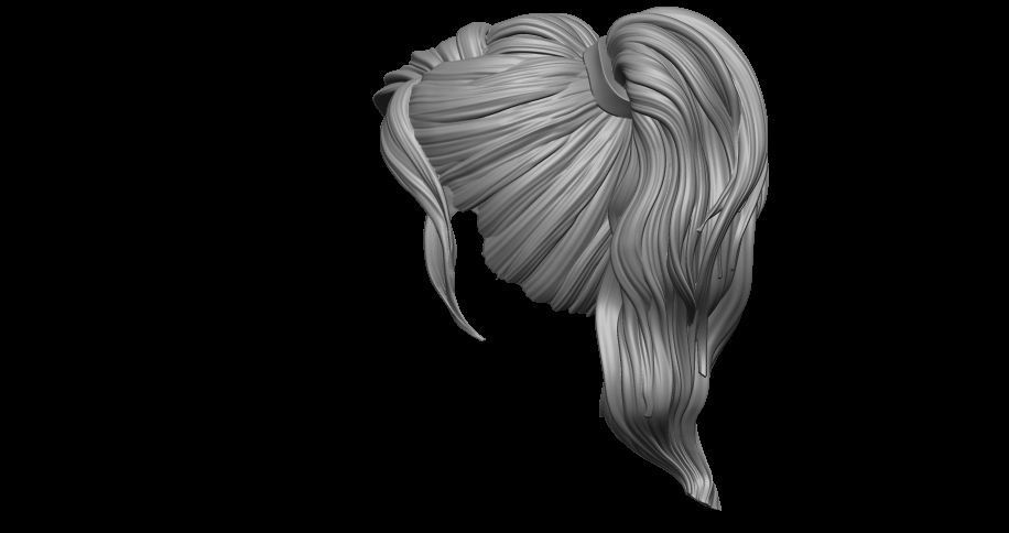 hair 2 3D print model_4
