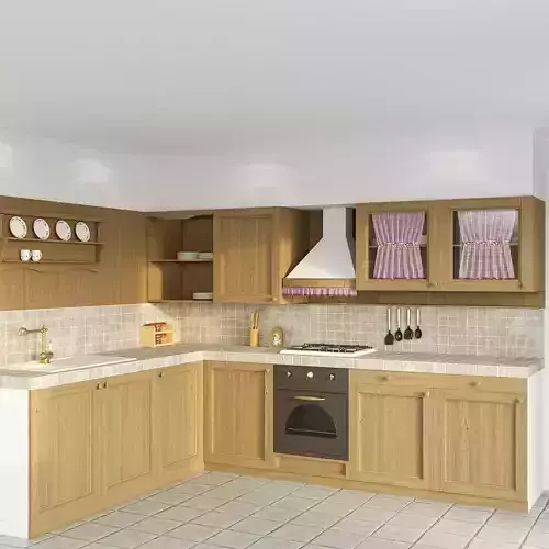 Mountain Kitchen Calasella - 3D Model