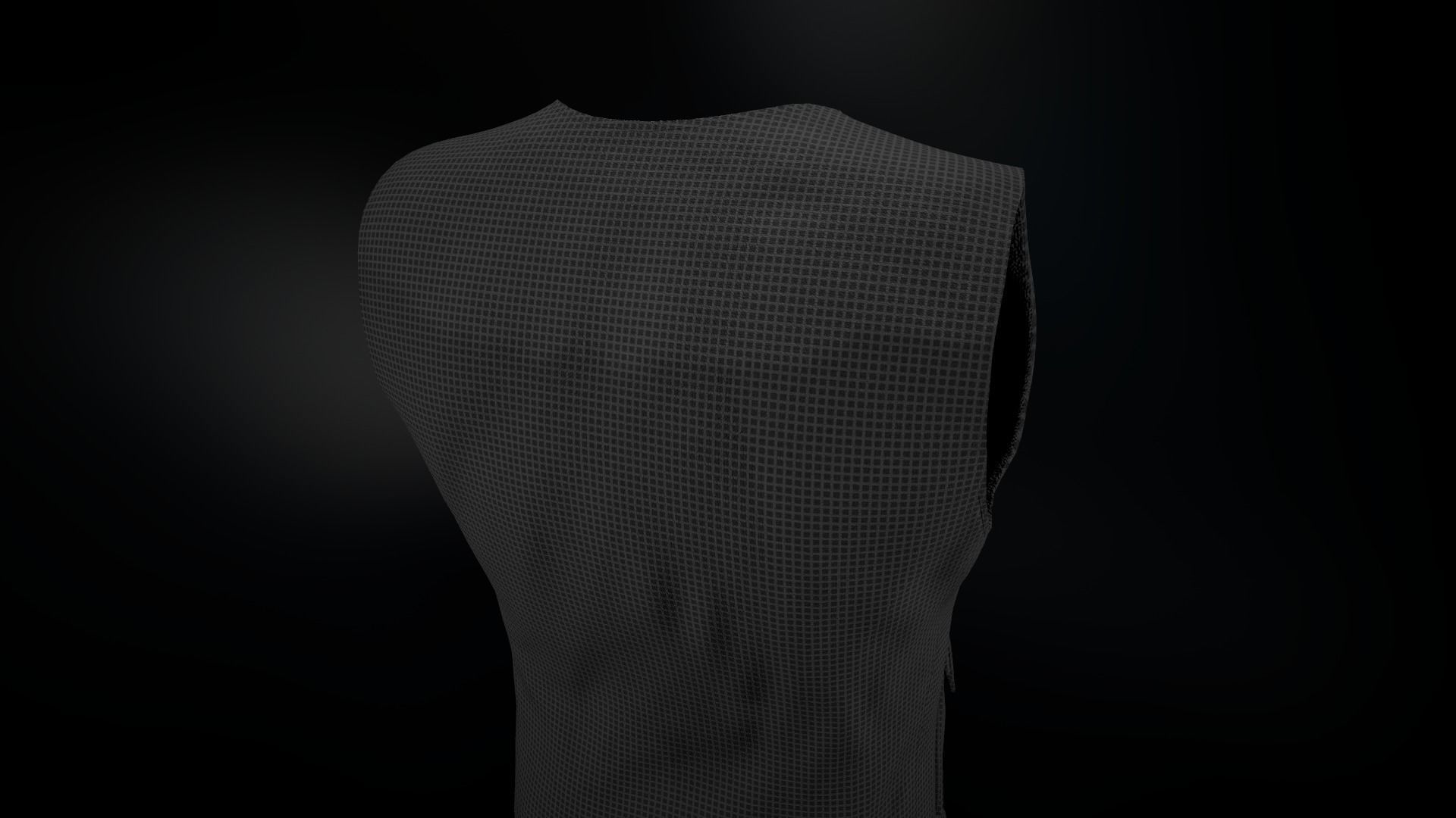 Casual Vest Style 2 Low-poly 3D model_8