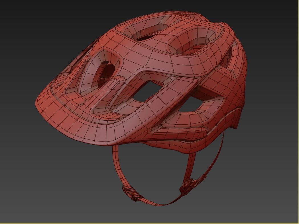 Bike Helmet 3D model_9