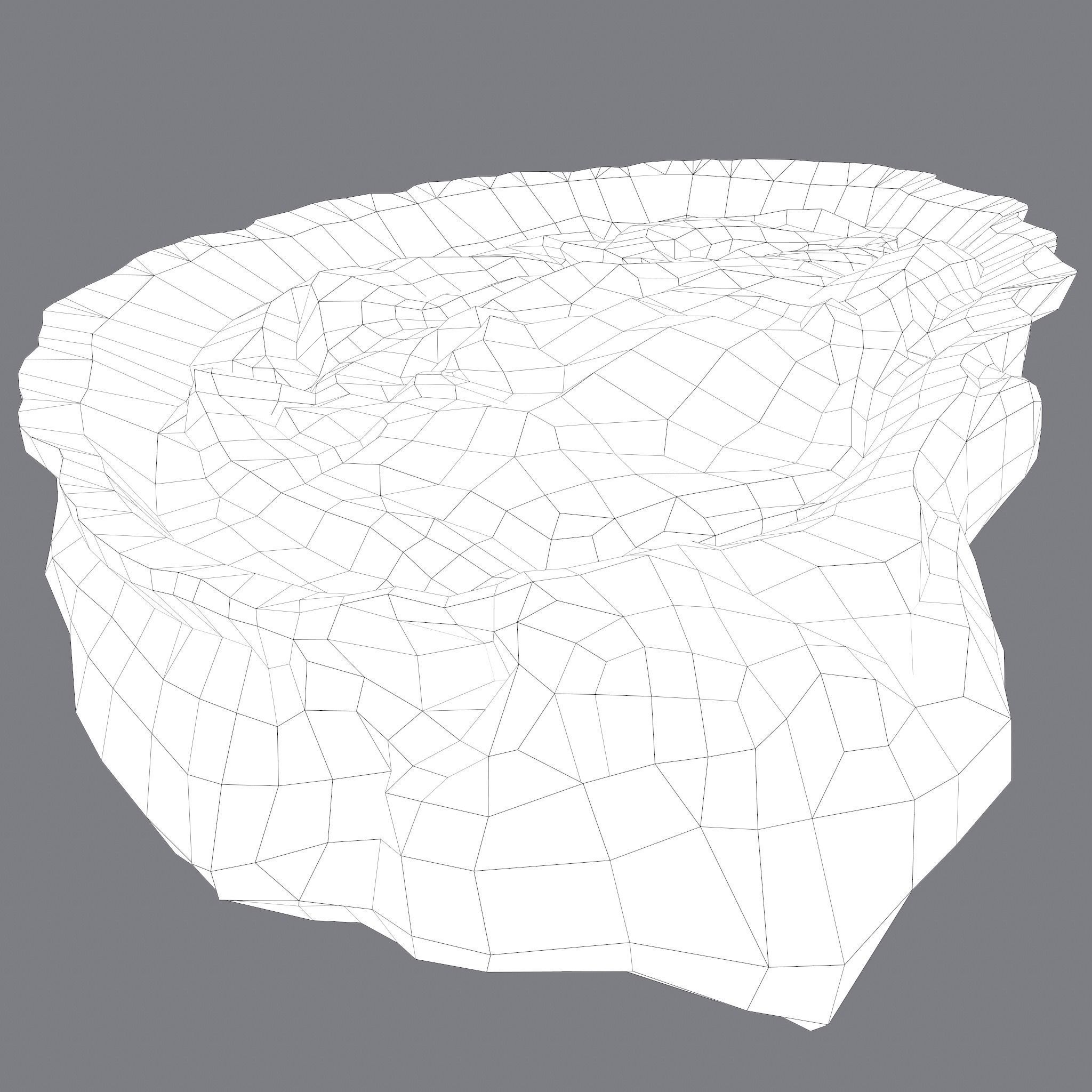 Oyster Low-poly 3D model_28